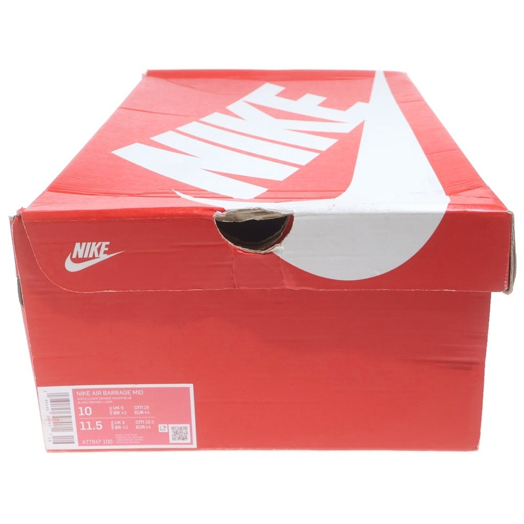 NIKE(ナイキ) AIR BARRAGE MID RAMS AT7847-100 エア バラージ ミッド ラムズ ハイカットスニーカー ブルー/ホワイト US10/28cm