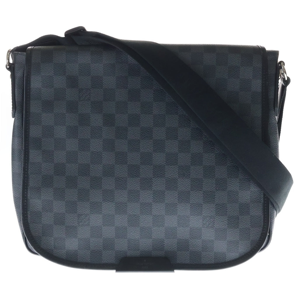 LOUIS VUITTON(ルイヴィトン) ダニエルMM ダミエ・グラフィット PVC×レザー ショルダーバッグ ブラック N58029