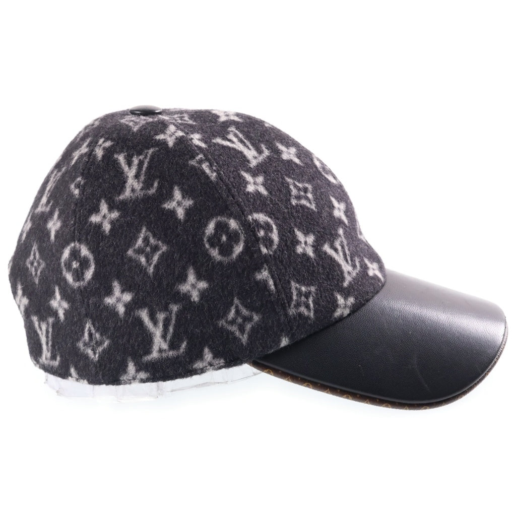 LOUIS VUITTON(ルイヴィトン) Cap Carry On モノグラム キャップ・キャリー オン ウール シルク キャップ ブラック M76712
