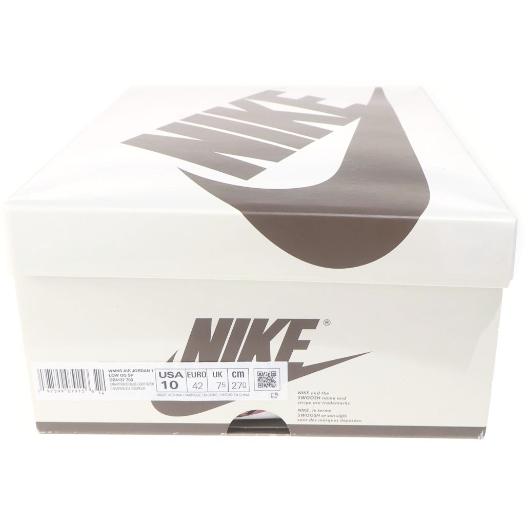 NIKE(ナイキ) ×TRAVIS SCOTT WMNS AIR JORDAN 1 RETRO OG Canary トラヴィススコット ウィメンズ エアジョーダン1 カナリー ローカットスニーカー イエロー US10/27cm DZ4137-700 レディース