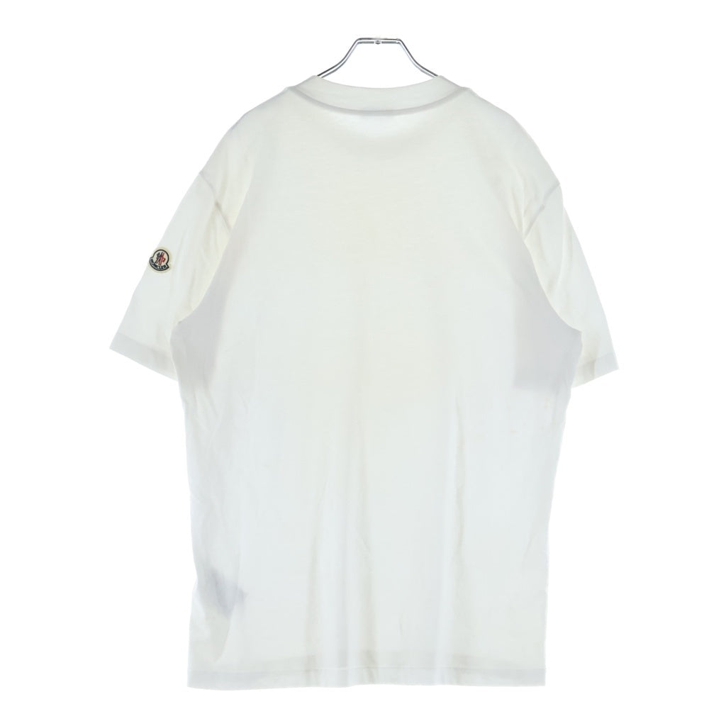 MONCLER(モンクレール) 21AW MAGLIA T-SHIRT ネックロゴ半袖Tシャツカットソー G20918C00025 ホワイト
