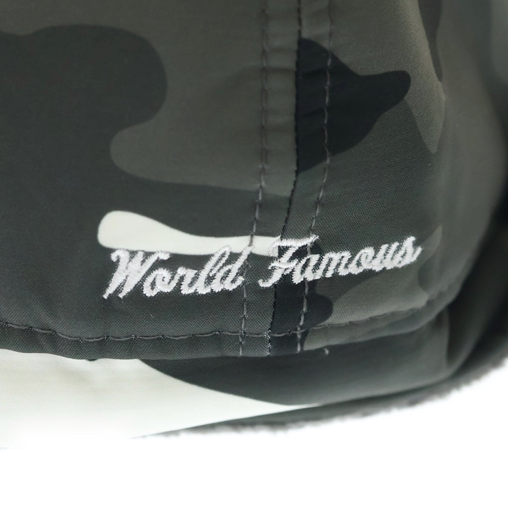 SUPREME(シュプリーム) 20AW×NEW ERA WINDSTOPPER Earflap Box Logo Cap ニューエラ ウィンドストッパー フラップ ボックスロゴ キャップ 帽子 カモ/グレー