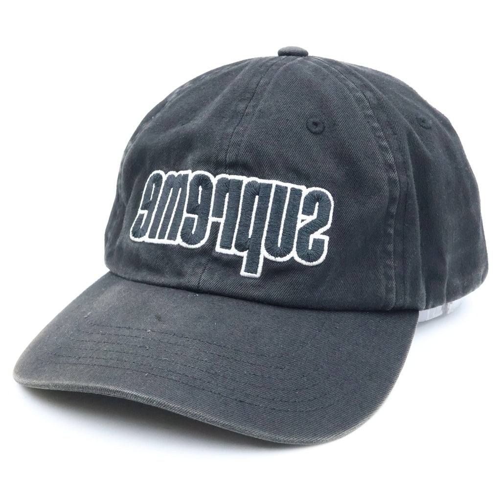 SUPREME(シュプリーム) 21AW Reverse Logo 6-Panel リバースロゴ 6パネルキャップ 帽子 ブラック -