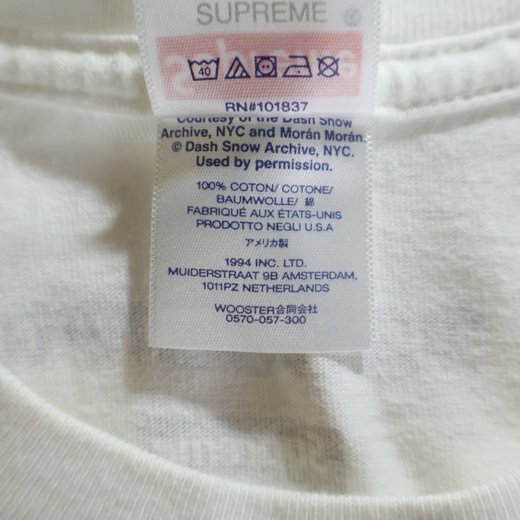 SUPREME(シュプリーム) 23AW Dash Snow Hell Tee プリント半袖Tシャツ カットソー ホワイト