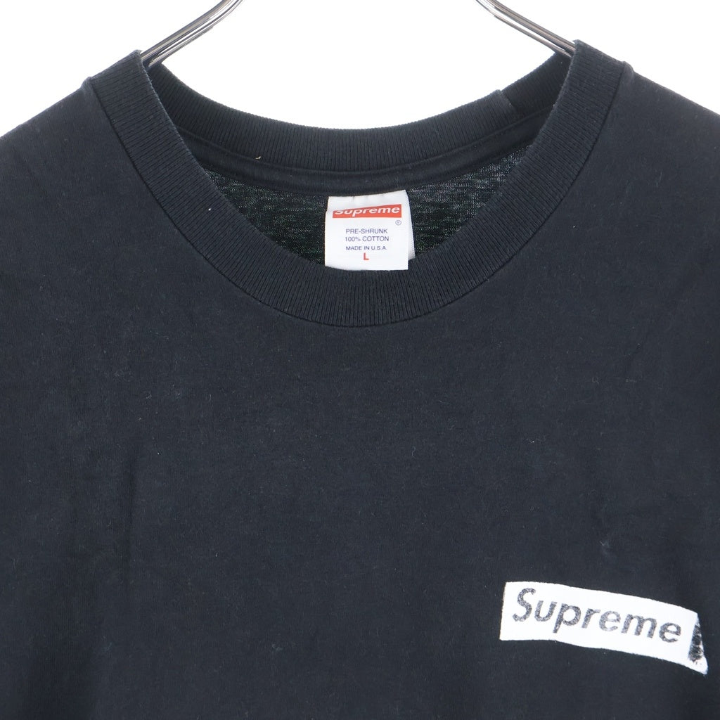 SUPREME(シュプリーム) 23AW Static Tee プリント半袖Tシャツ カットソー ブラック
