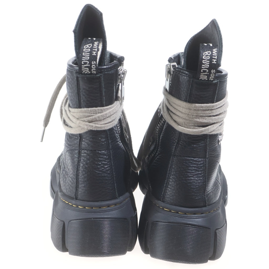 Rick Owens(リックオウエンス) ×Dr.Martens 1460 DMXL Megalace R0 メガレース サイドジップ ハイカット レザーブーツ ブラック UK9 31752001