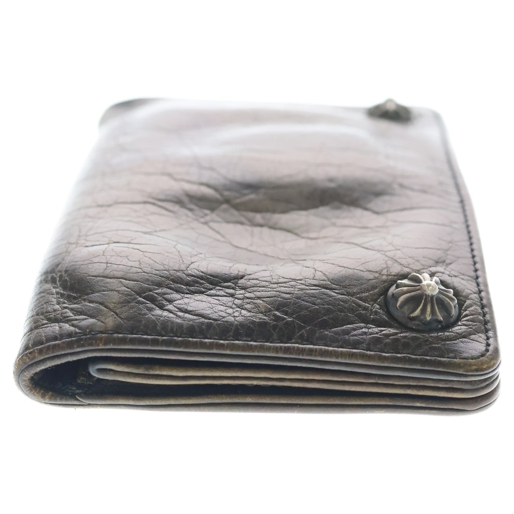 CHROME HEARTS(クロムハーツ) 1ZIP 1ジップ クロスボールボタン レザーウォレット カモフラ 財布 カーキ