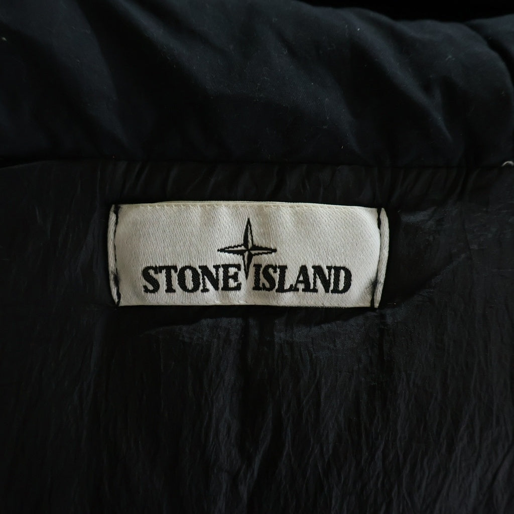 STONE ISLAND(ストーンアイランド) 20AW GARMENT DYED CRINKLE REPS NY DOWN ガーメント ダイ ナイロンダウンジャケット ブラック 731540723