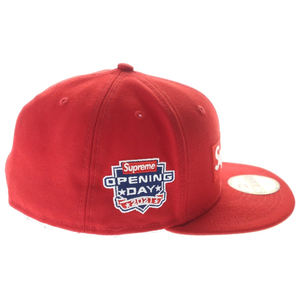SUPREME(シュプリーム) 21AW × NEWERA No Comp Box Logo ニューエラ ノーコンプ ボックスロゴキャップ 帽子 レッド