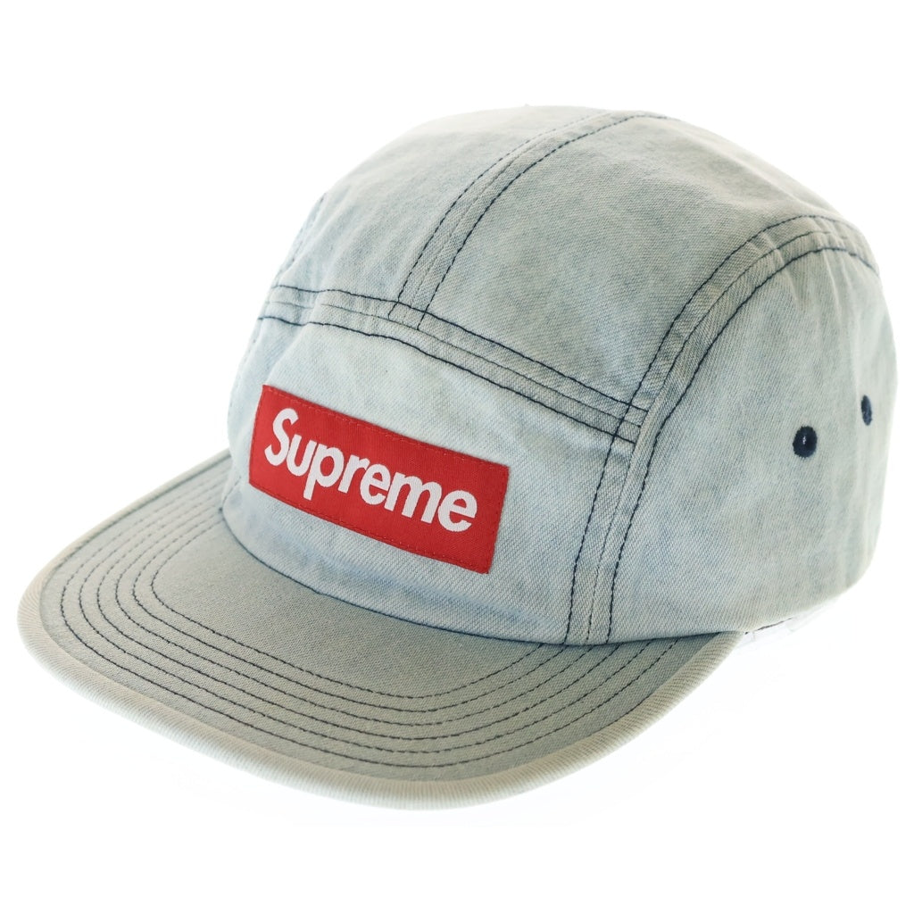 SUPREME(シュプリーム) 21AW Washed Chino Twill Camp Cap ウォッシュド チノツウィル キャンプキャップ 帽子 インディゴ