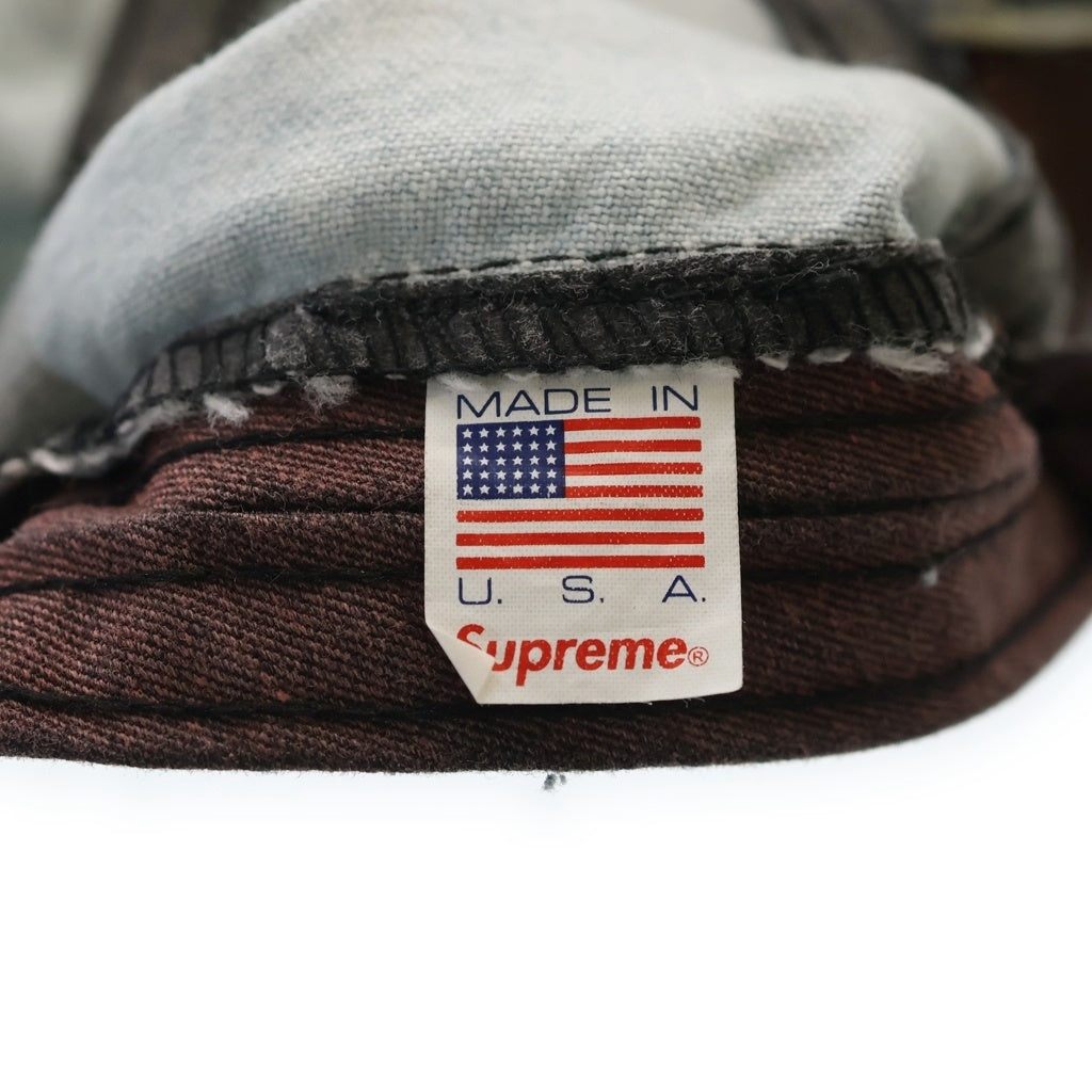 SUPREME(シュプリーム) 21AW Washed Chino Twill Camp Cap ウォッシュド チノツウィル キャンプキャップ 帽子 インディゴ