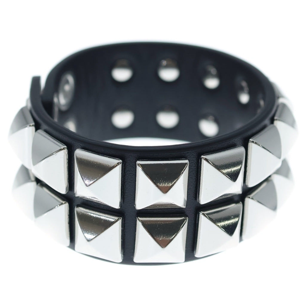 SUPREME(シュプリーム) 26SS Studded Leather Bracelet スタッズ レザー ブレスレット ブラック
