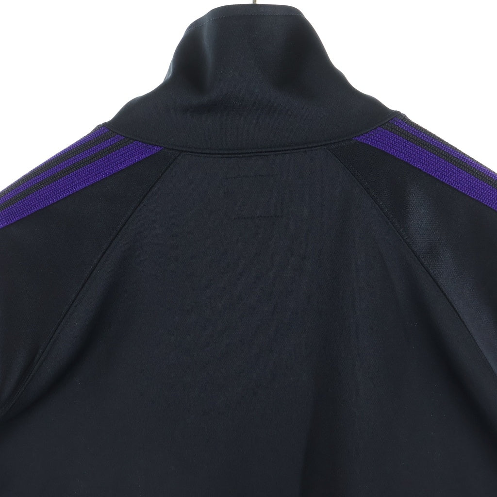 Needles(ニードルス) 23AW TRACK JACKET パピヨン刺繍 ジップアップトラックジャケット ブラック/パープル MR509
