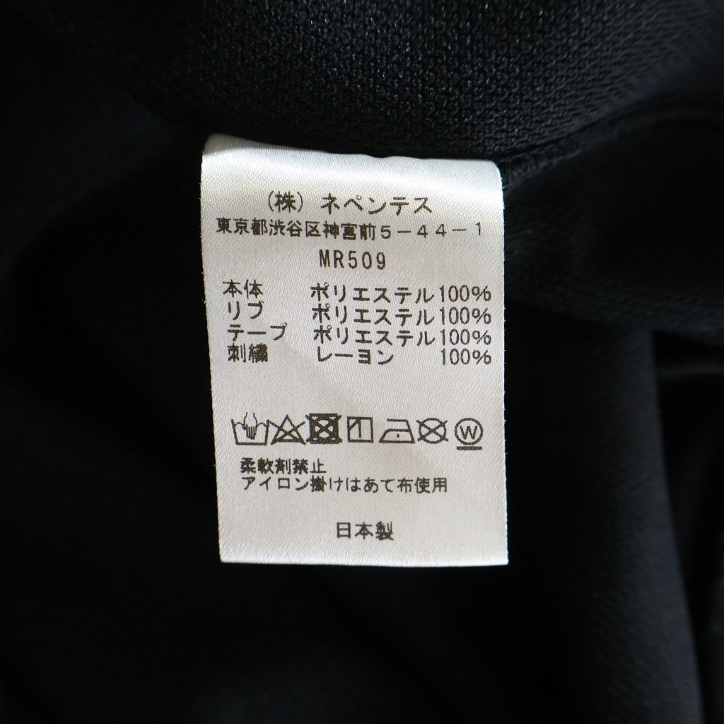 Needles(ニードルス) 23AW TRACK JACKET パピヨン刺繍 ジップアップトラックジャケット ブラック/パープル MR509