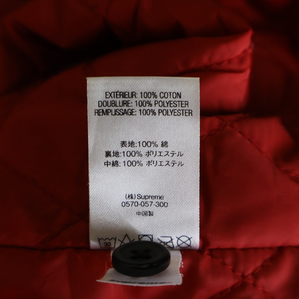 SUPREME(シュプリーム) 19AW Arc Logo Quilted Flannel Shirt アーチロゴ キルティング フランネル 長袖シャツ レッド -