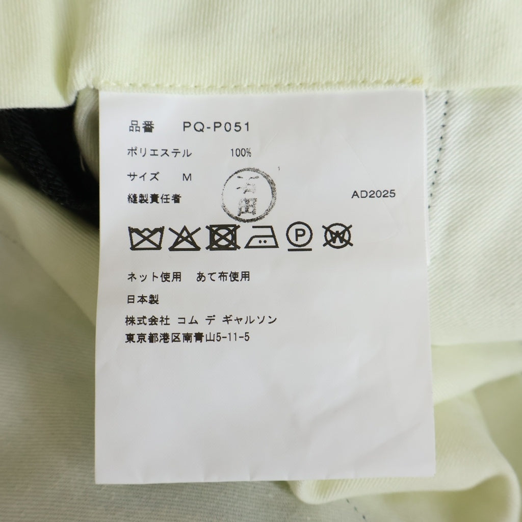 COMME des GARCONS HOMME(コムデギャルソンオム) 26SS サイドジップ カーブレッグ ブラックパンツ ブラック PQ-P051
