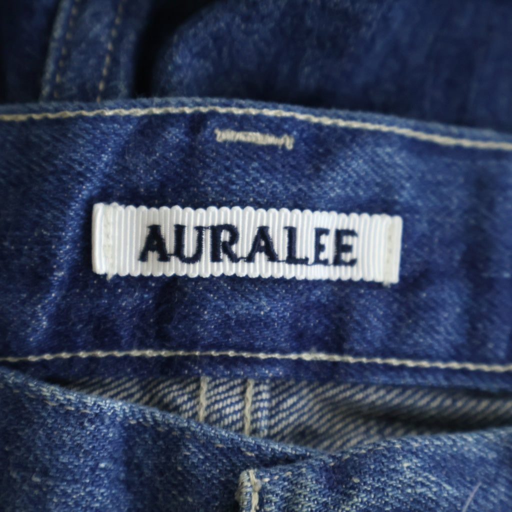 AURALEE(オーラリー) 23SS SELVEDGE FADED LIGHT DENIM PANTS フェード加工 ライトデニムパンツ インディゴ A23SP02DE