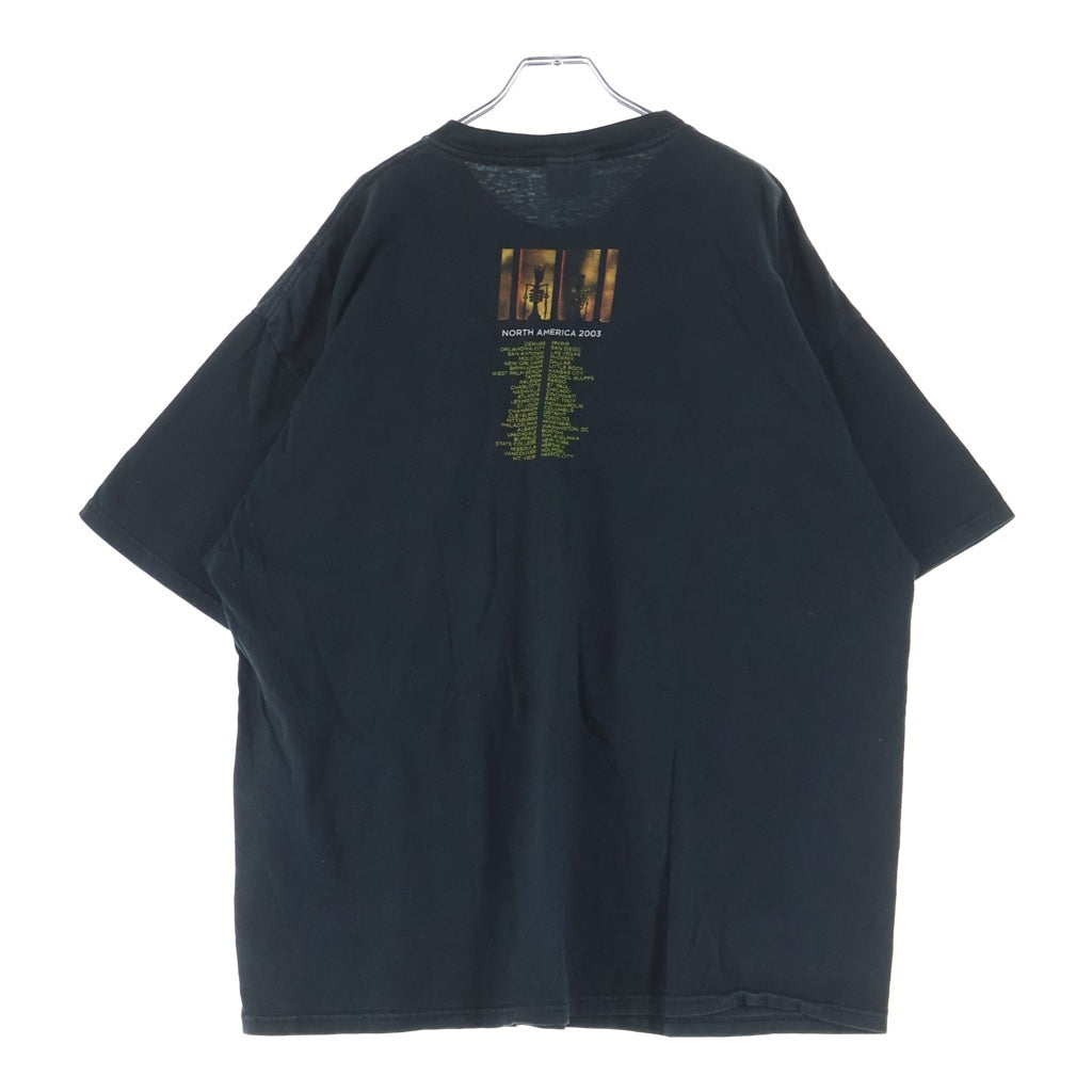 VINTAGE(ヴィンテージ) 00S PEARL JAM RIOT ACT 2003TOUR 両面プリント 半袖Tシャツ カットソー ブラック