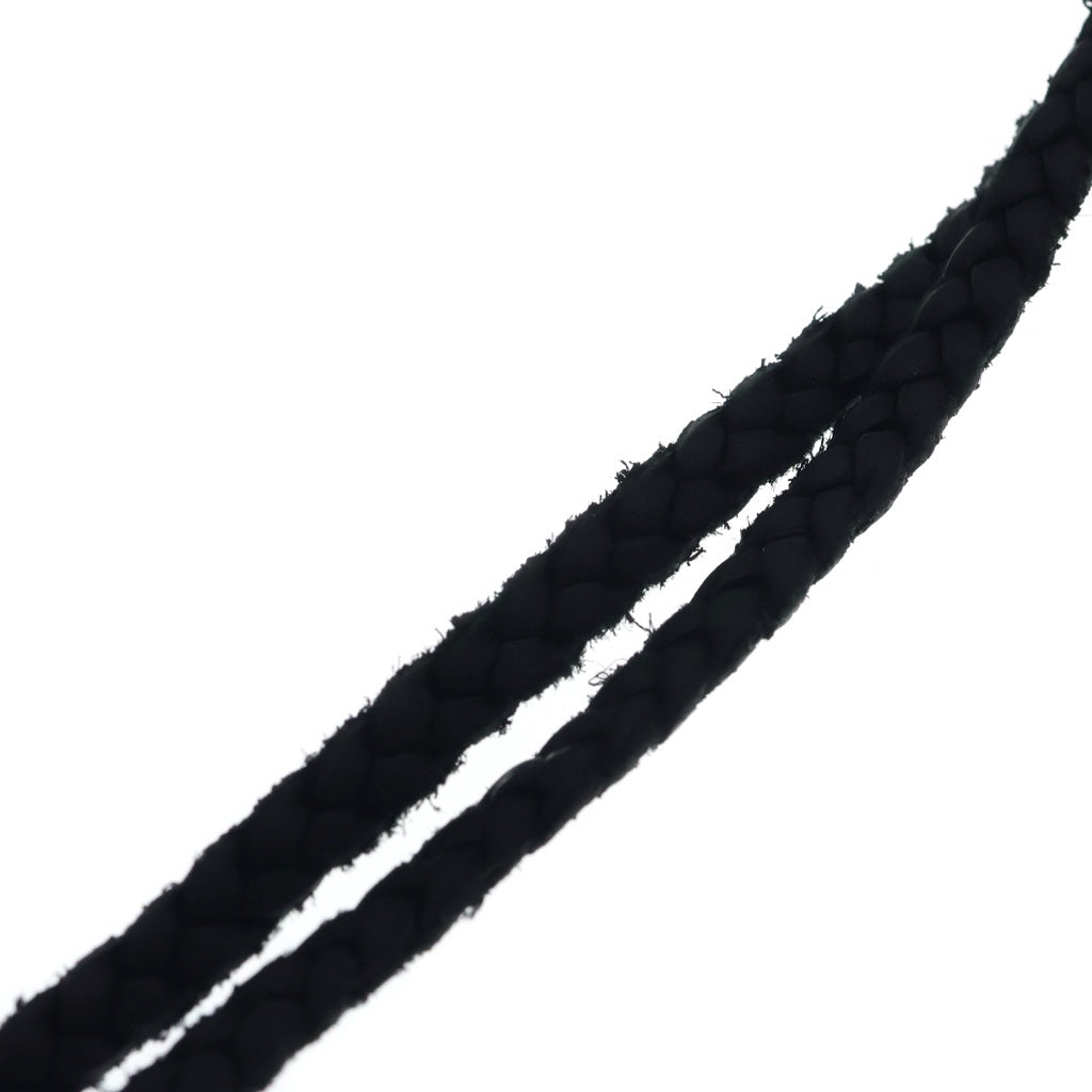 CHROME HEARTS(クロムハーツ) FILIG CROSS-XSM LB フィリグリークロスXS wレザーブレイド ネックレス シルバー -