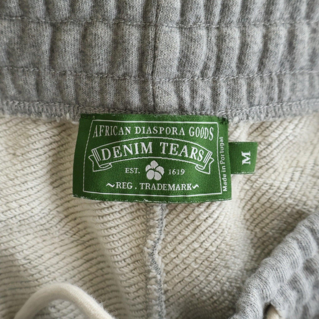 DENIM TEARS(デニムティアーズ) 23AW FLOWER PRINT SWEAT PANTS フラワープリント スウェットパンツ グレー