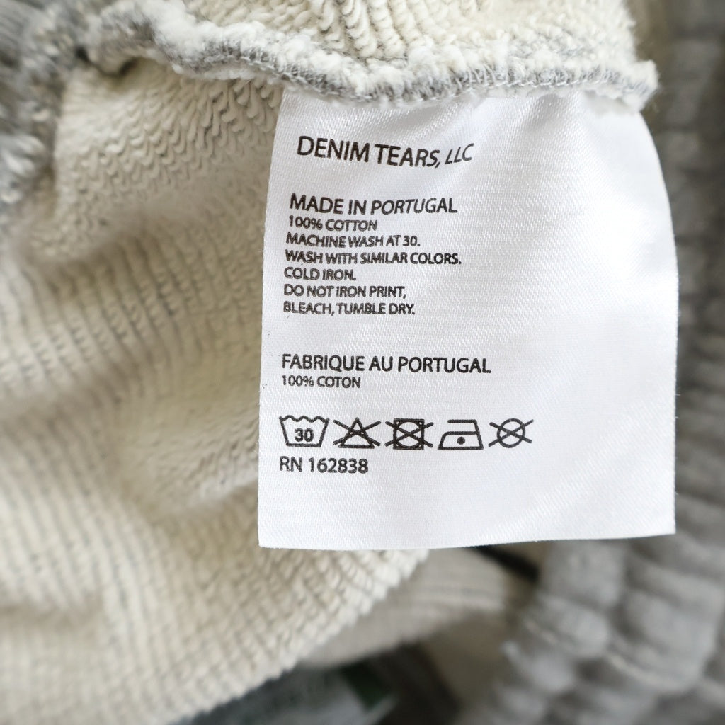DENIM TEARS(デニムティアーズ) 23AW FLOWER PRINT SWEAT PANTS フラワープリント スウェットパンツ グレー