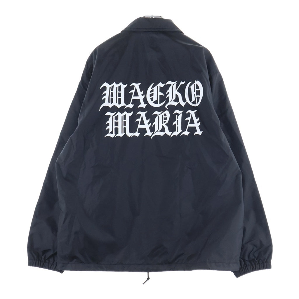 WACKO MARIA(ワコマリア) 25AW COACH JACKET TYPE-1 ナイロン コーチジャケット 両面ロゴ ブラック