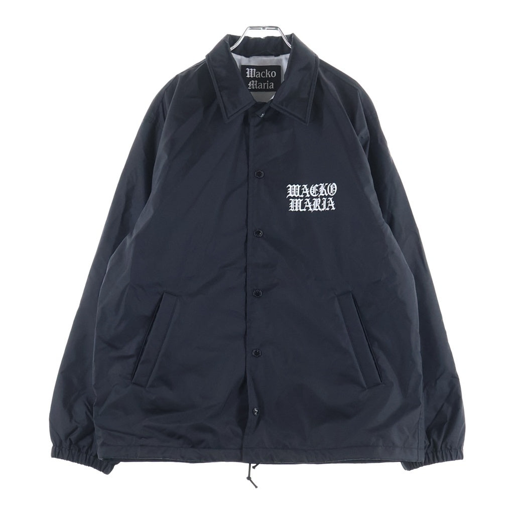 WACKO MARIA(ワコマリア) 25AW COACH JACKET TYPE-1 ナイロン コーチジャケット 両面ロゴ ブラック