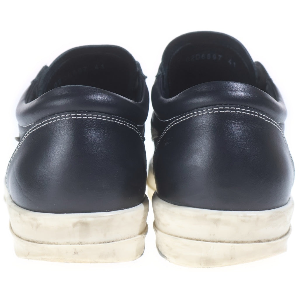 Rick Owens(リックオウエンス) VINTAGE SNEAKS ヴィンテージ スニークス レザー ローカットスニーカー ブラック/ホワイト RU02D6897 LCOLVS