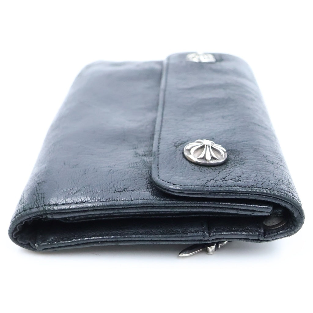 CHROME HEARTS(クロムハーツ) WAVE ウェーブ レザーウォレット 財布 ブラック