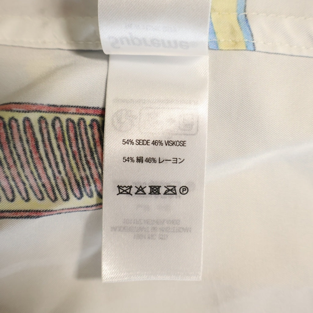 SUPREME(シュプリーム) 26SS Guns Silk S/S Shirt ガンズ 総柄半袖シルクシャツ ホワイト