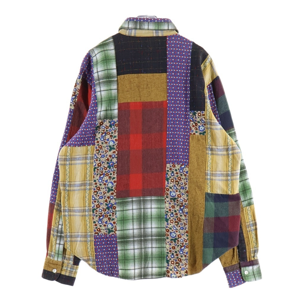 NEPENTHES by 凡(ネペンテスバイボン) Patch Work Long Shirts パッチワーク クレイジーパターン 長袖シャツ マルチカラー