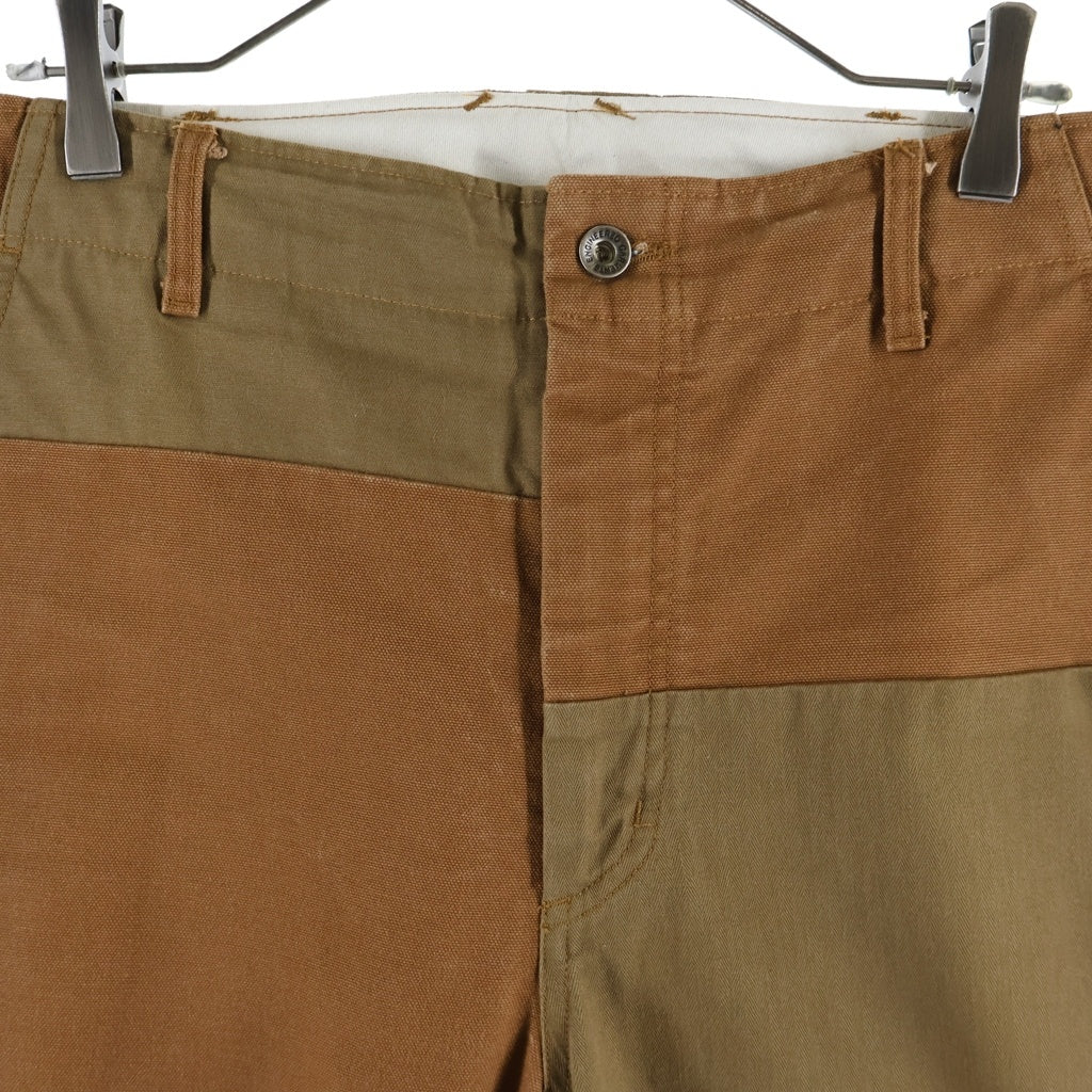 Engineered Garments(エンジニアド ガーメンツ) Work Pants ワークパンツ 切り替え ツートーン ブラウン