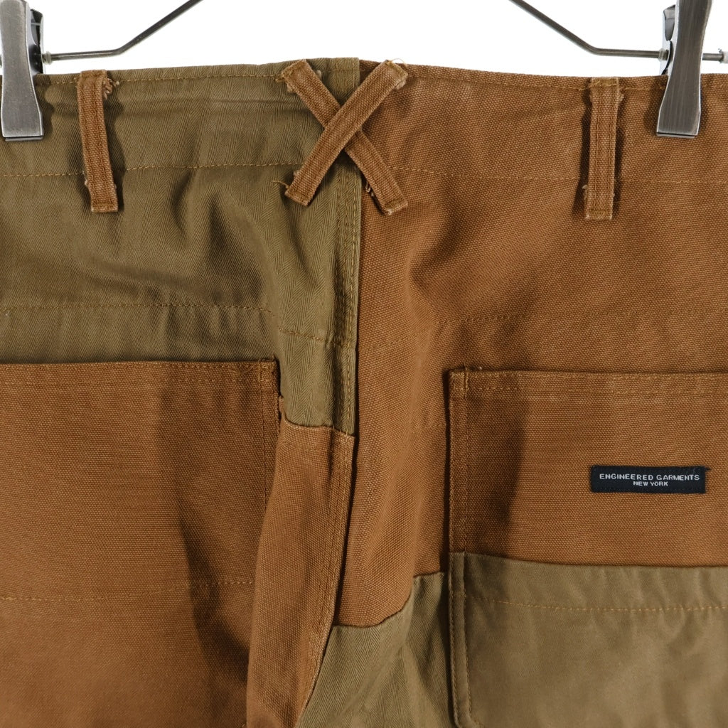Engineered Garments(エンジニアド ガーメンツ) Work Pants ワークパンツ 切り替え ツートーン ブラウン