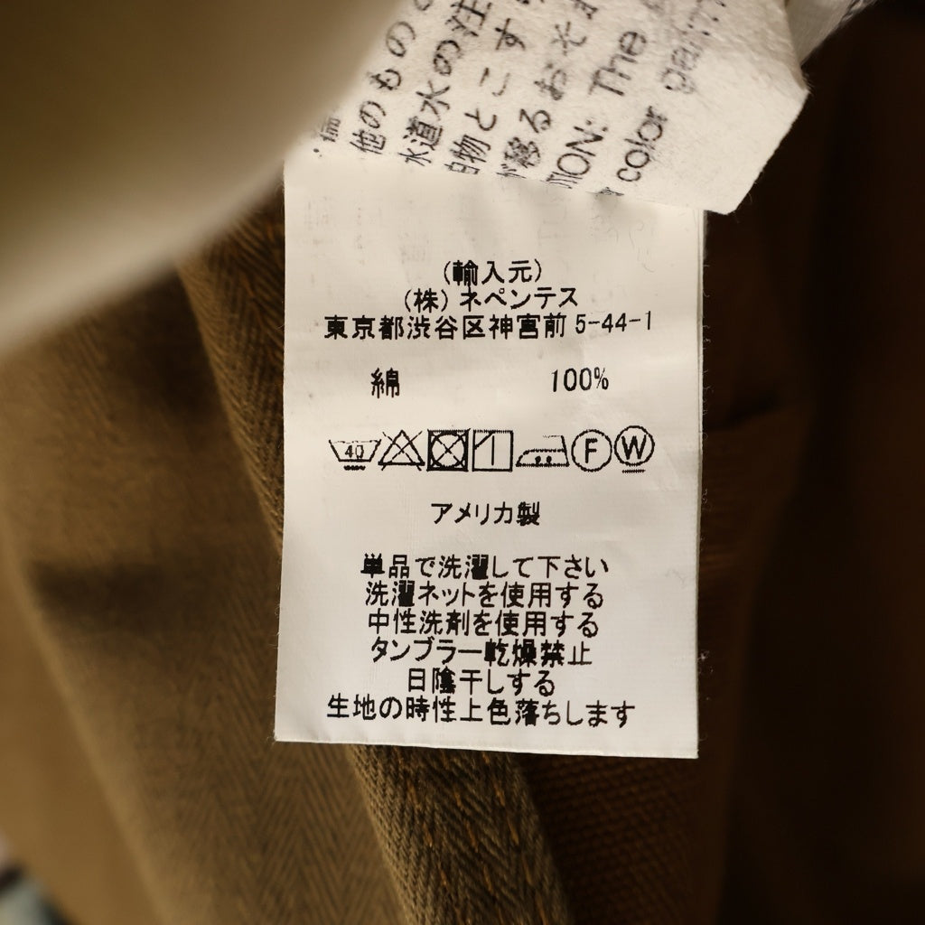 Engineered Garments(エンジニアド ガーメンツ) Work Pants ワークパンツ 切り替え ツートーン ブラウン
