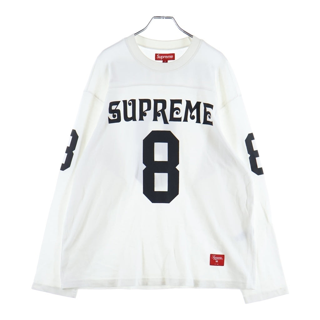 SUPREME(シュプリーム) 25SS Affiliated L/S Football Top フットボール 長袖Tシャツ カットソー ホワイト