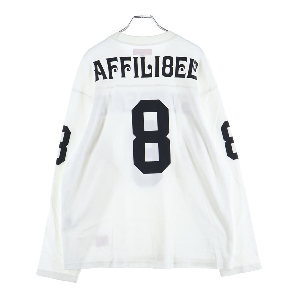 SUPREME(シュプリーム) 25SS Affiliated L/S Football Top フットボール 長袖Tシャツ カットソー ホワイト
