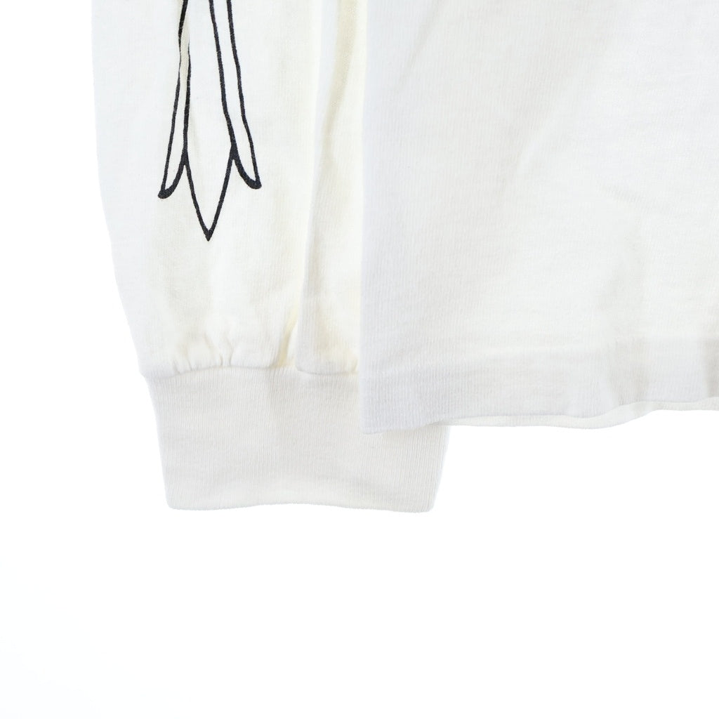 CHROME HEARTS(クロムハーツ) OLD CH NEW YORK L/S TEE オールド ニューヨーク限定 アームクロスプリント 長袖Tシャツ ロングスリーブカットソー ホワイト