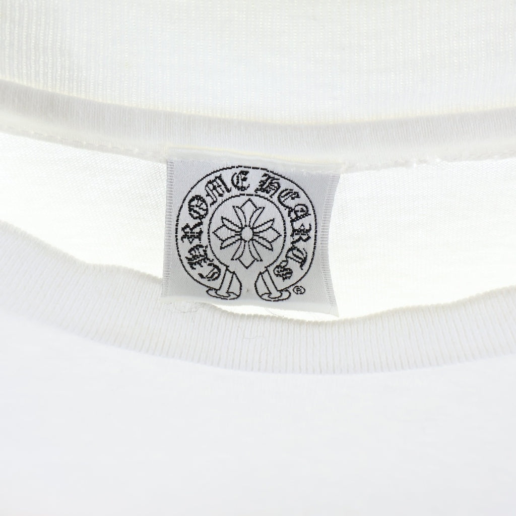 CHROME HEARTS(クロムハーツ) OLD CH NEW YORK L/S TEE オールド ニューヨーク限定 アームクロスプリント 長袖Tシャツ ロングスリーブカットソー ホワイト