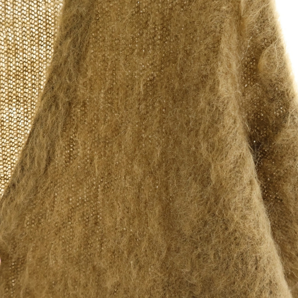 STEP AHEAD(ステップアヘッド) Mohair Cardigan W/Pocket Solid モヘアカーディガン ダブルポケット ブラウン