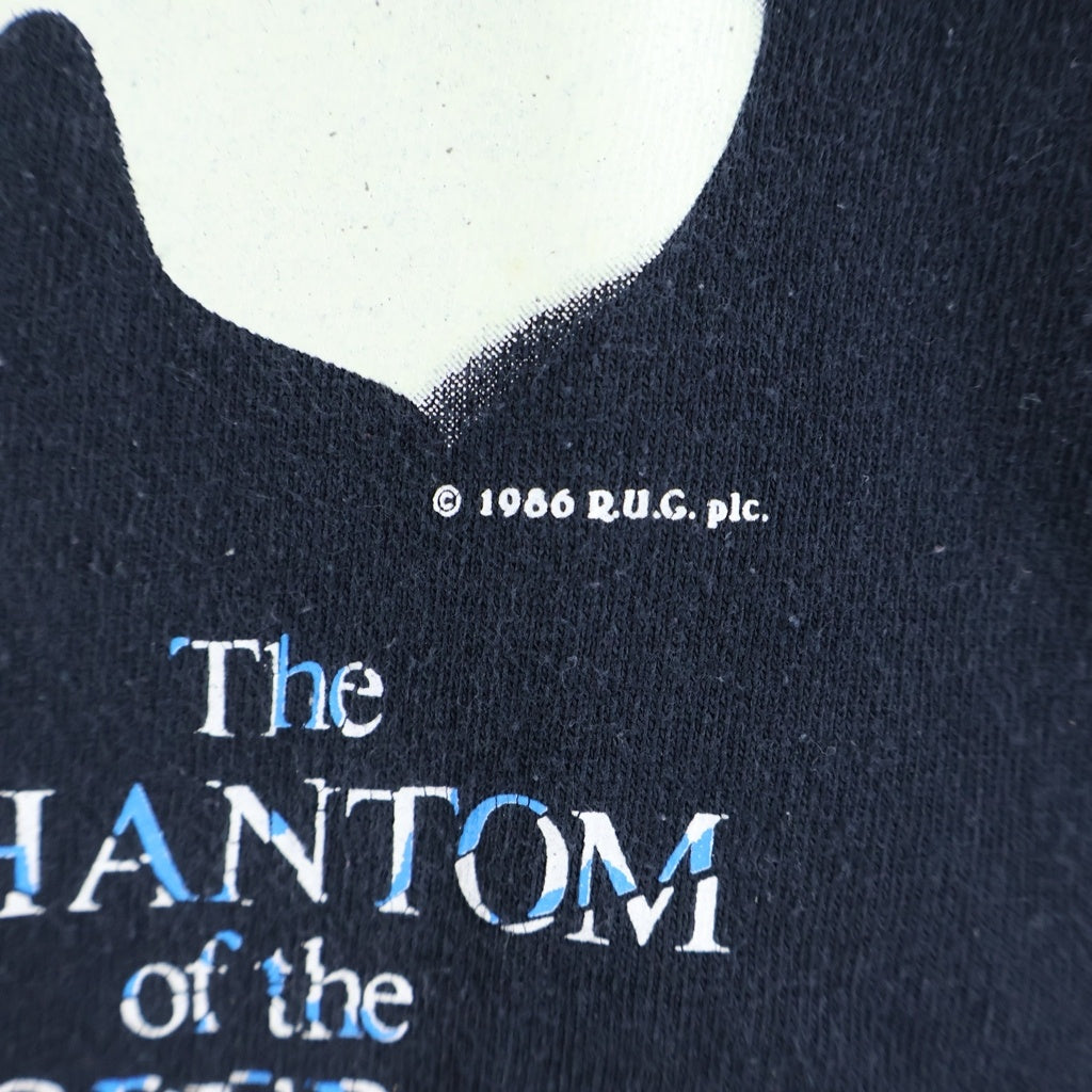 VINTAGE(ヴィンテージ) 80s PHANTOM OF THE OPERA オペラ座の怪人 ミュージカルプリント 半袖Tシャツ カットソー ブラック