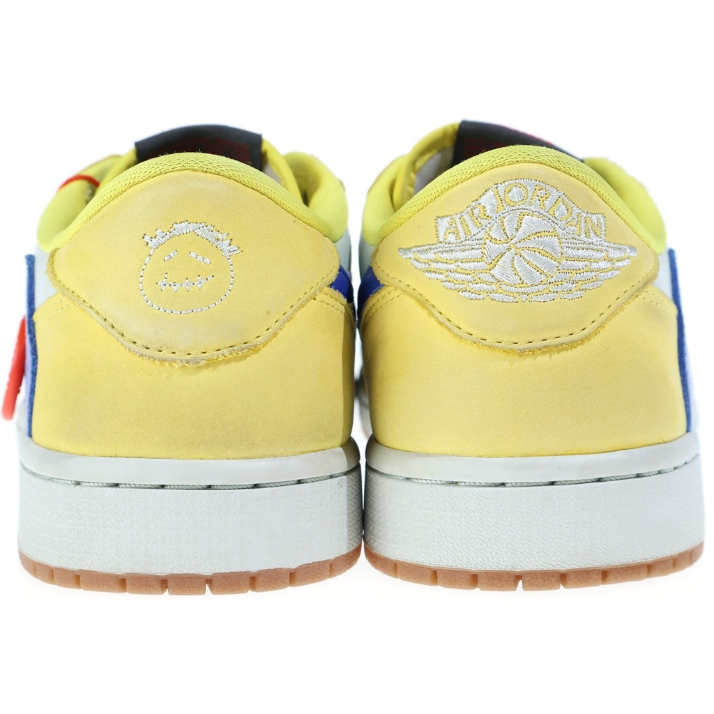NIKE(ナイキ) ×TRAVIS SCOTT WMNS AIR JORDAN 1 RETRO LOW OG CANARY DZ4137-700 トラヴィススコット エアジョーダン1 ローカットスニーカー カナリー US10.5/27.5cm