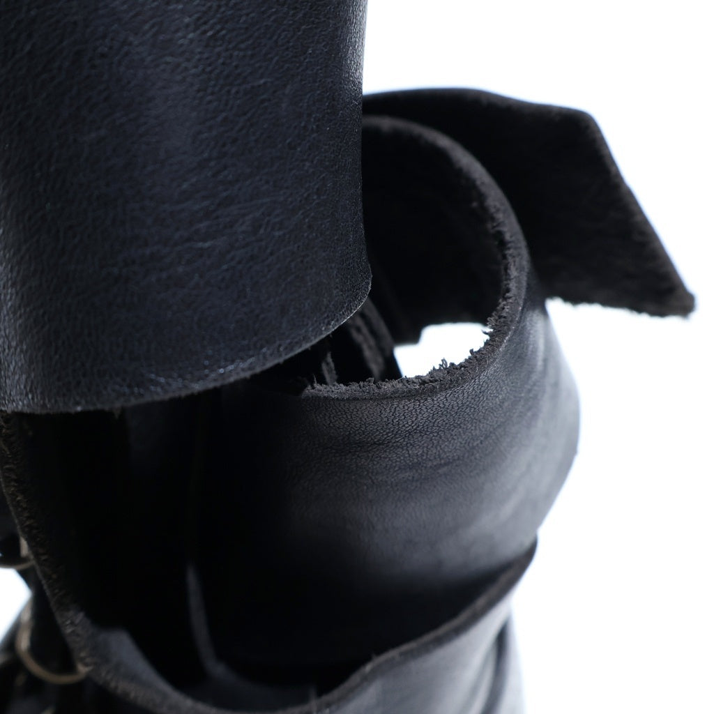 DIRK BIKKEMBERGS(ダークビッケンバーグ) Steel Heel Leather Boots スチール ヒール レザーブーツ ハイカット 本人期 ブラック