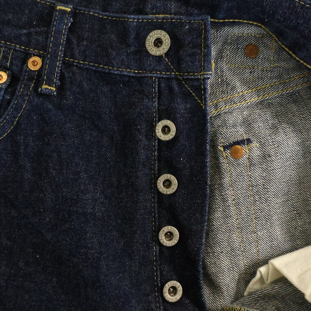 Levi's(リーバイス) 90S 702XX 復刻 ヴィンテージ ボタン裏J22 ボタンフライ ストレート デニムパンツ インディゴ