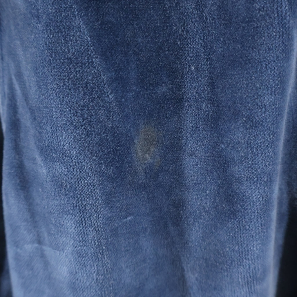 Needles(ニードルス) 23AW NARROW TRACK PANTS サイドライン ベロア トラックパンツ ブルー NS253