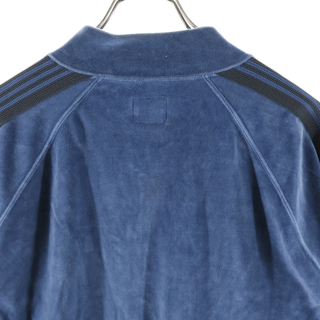 Needles(ニードルス) 23AW R.C.TRACK JACKET C PE VELOUR サイドライン ベロア トラックジャケット ブルー NS251