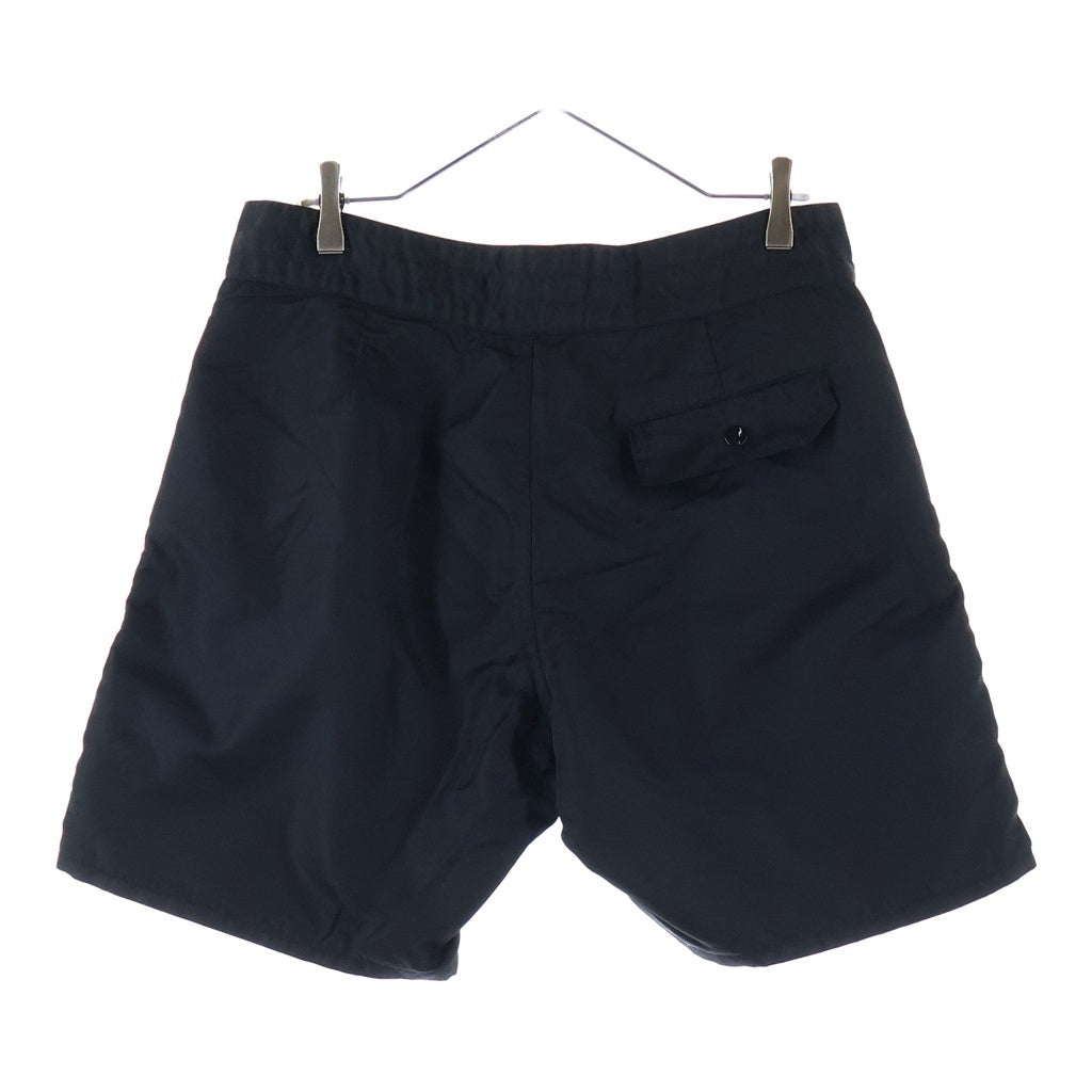 SAINT MICHAEL(セントマイケル) 23SS SWIMMING SHORT ロゴプリント ナイロン スウィムショーツ ハーフパンツ ブラック SM-S23-0000-065