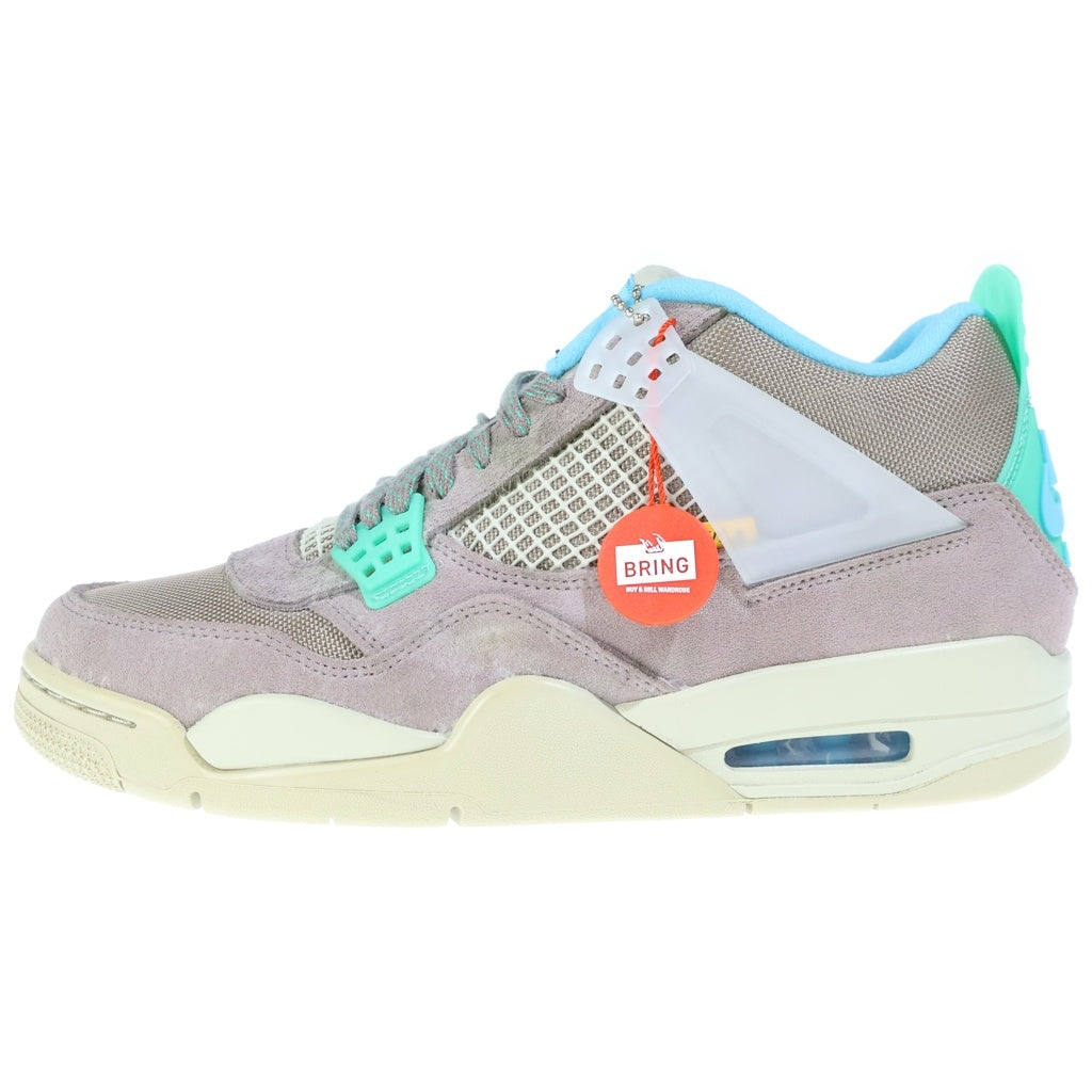 NIKE(ナイキ) ×UNION AIR JORDAN 4 TAUPE HAZE DJ5718-242 ユニオン エアジョーダン4 SP トープヘイズミッドカットスニーカー ブルー/グレー US10/28.0cm