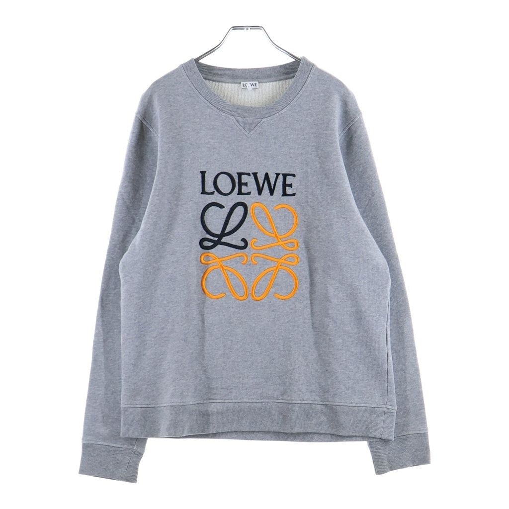 LOEWE(ロエベ) アナグラム刺繍 クルーネックスウェット トレーナー グレー 1719909