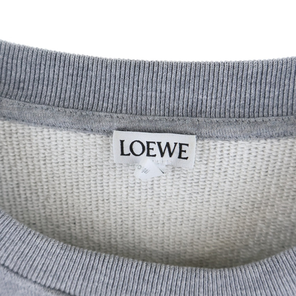 LOEWE(ロエベ) アナグラム刺繍 クルーネックスウェット トレーナー グレー 1719909