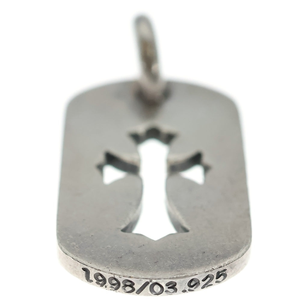CHROME HEARTS(クロムハーツ) D TAG SML CO CRS カットアウトクロスドッグタグ スモール ペンダントトップ シルバー BCA242